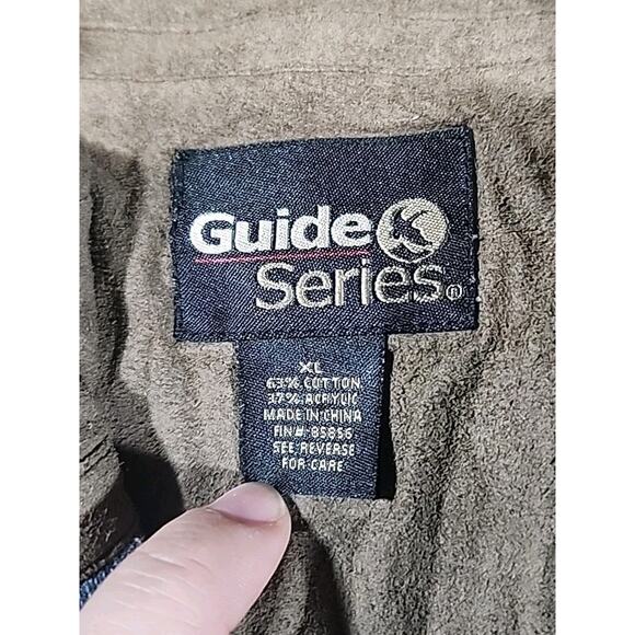Guide Series XL Ribbed Pullover 1/4 Zip Sweater Elbow Patches Crew Neck Stretch - Picture 8 of 9